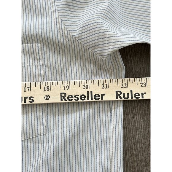 Vtg Christian Dior Chemises DIOR Embroidered Button Down Shirt Large 15.5 34/35 - Picture 7 of 11